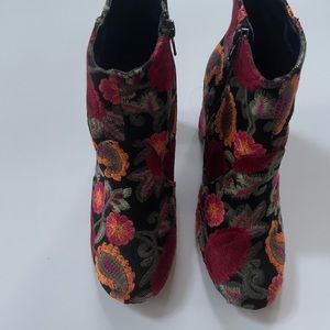 Tapestry Ankle Boots